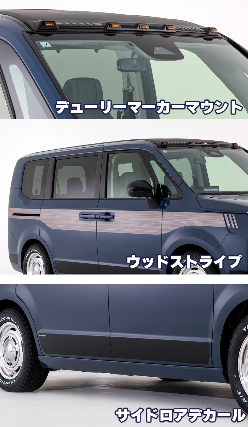 DAMD RESONATOR デューリーマーカーとウッドストライプのディテール